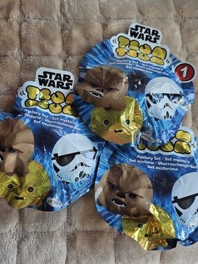 Set Of 3 Star Wars Tsum Tsum Mystery Set - Blue, White, Gold, Brown
